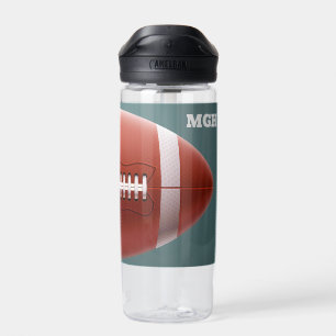 Custom Name American Football Water Bottle