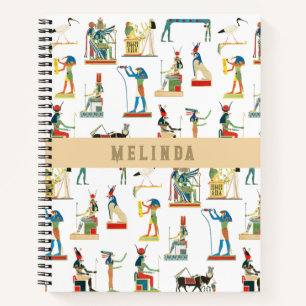 Custom Name Ancient Egypt Vintage Egyptian Notebook
