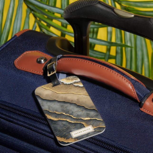 Custom Name and Address Luggage Tag (Front Insitu 1)