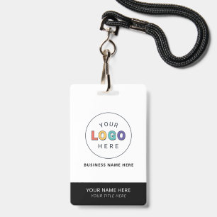 Custom Name and Branded Logo Business Badge