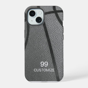 Custom Name And Number  Basketball iPhone 15 Case