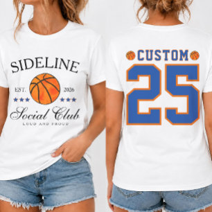 Custom Name and Number Basketball mom  T-Shirt
