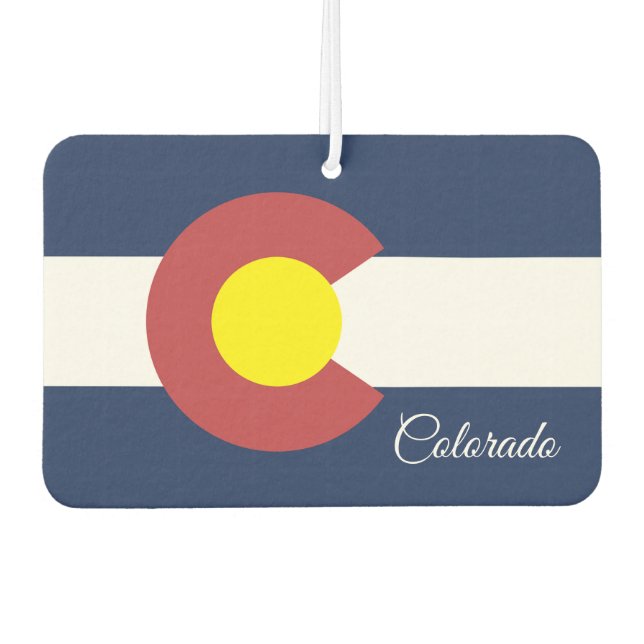 Custom Name and Personalized Flag Air Freshener (Front)
