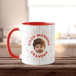 Custom Name and Photo – Retro Style, Full of Smile Mug