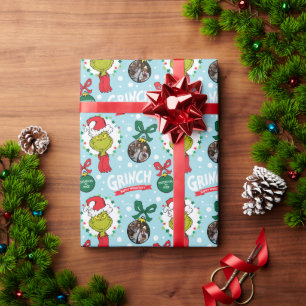 Custom Name and Photo - The Grinch with Ornaments Wrapping Paper