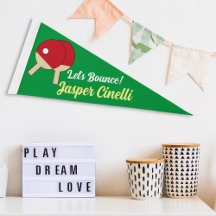 Custom Name and Slogan Table Tennis