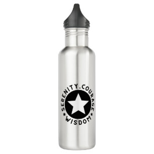 Custom Name and Sober Date Serenity 710 Ml Water Bottle