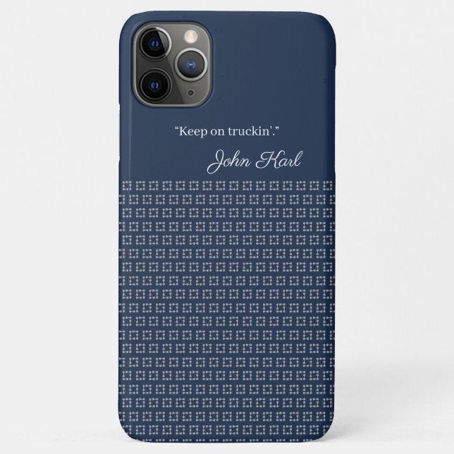Custom Name and Text Chic Case-Mate iPhone Case (Back)