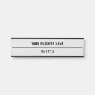 Custom Name and Title Door Sign - Your Colours