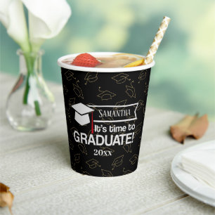 Custom Name and Year Graduation Gift Paper Cups