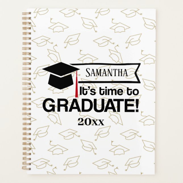 Custom Name and Year Graduation Gift Planner (Front)