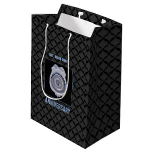 Custom Name, Anniversary with Police Department Medium Gift Bag