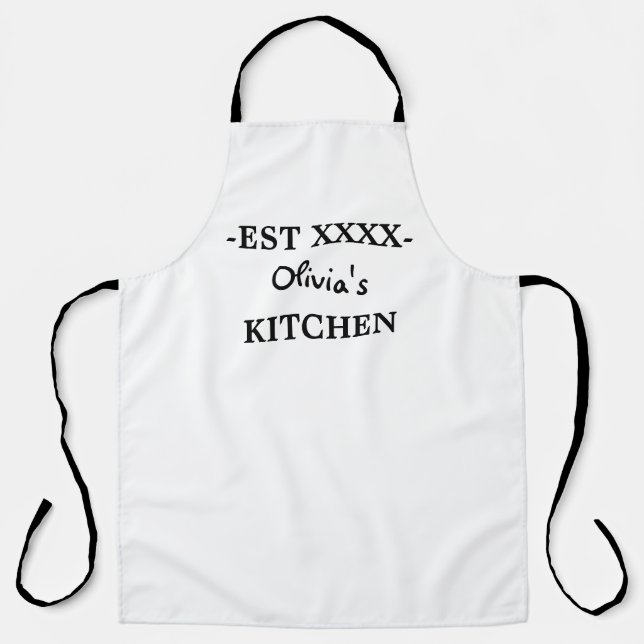 Custom Name Apron, Personalize Apron (Front)