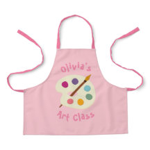 custom NAME Art class school Artist Apron