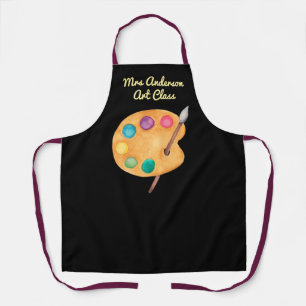 custom NAME Art class teacher Artist Apron
