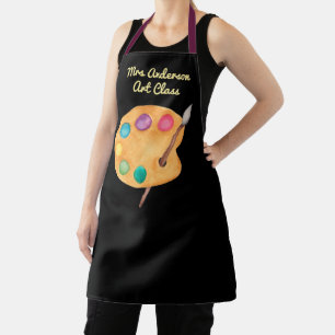 custom NAME Art class teacher Artist Apron