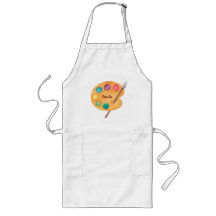 custom NAME Artist art palette paint kids apron 