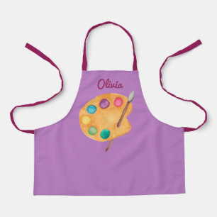custom NAME Artist art palette paint kids apron 