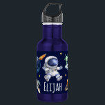 Custom Name Astronaut Space Planets  532 Ml Water Bottle<br><div class="desc">Astronaut Space Planets Kid's stainless steel water bottle ,  gift for girl who loves Astronaut Space ,  back to school water bottle.</div>
