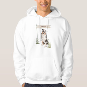 Custom Name Australian Shepherd Pet Dog Hoodie