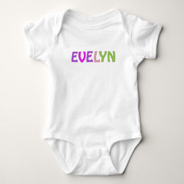 Custom Name Baby Bodysuit (Front)