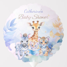 Custom Name Baby Zebra, Giraffe and Tiger