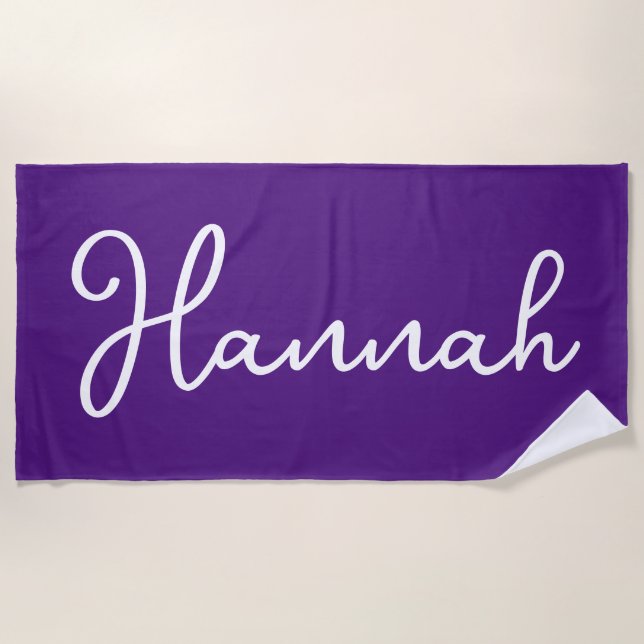 Custom Name Bach Trip Personalized Bachelorette Beach Towel (Front)