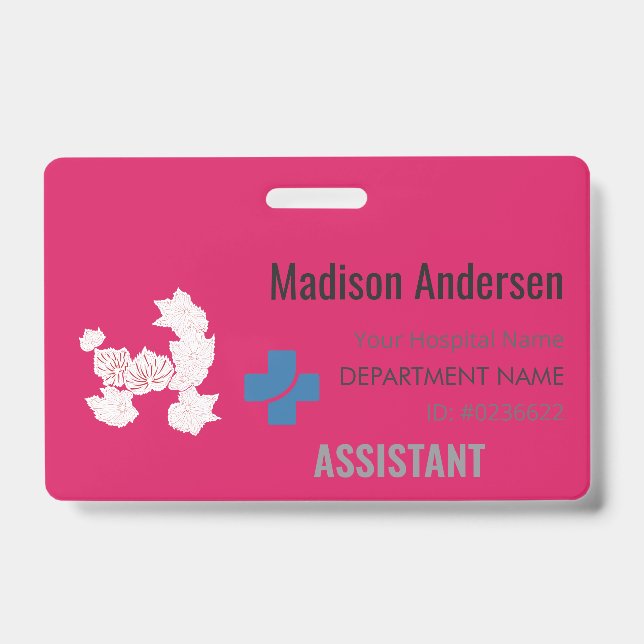 Custom Name Badge – Holder.Reel.Pin.ID.Card (Front)