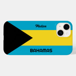 Custom Name Bahamas Flag Case-Mate iPhone 14 Case