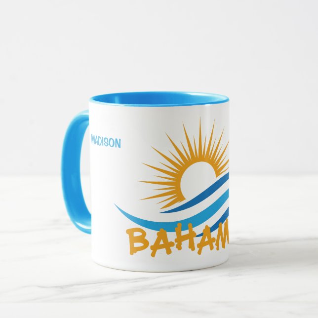 Custom Name Bahamas Mug (Front Left)