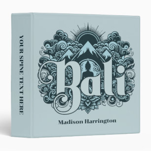 Custom Name Bali Binder