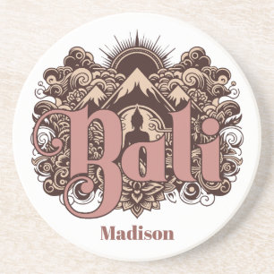Custom Name Bali Coaster