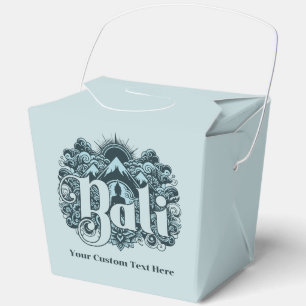 Custom Name Bali Favor Box