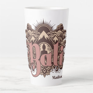 Custom Name Bali Latte Mug