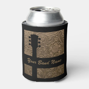Custom Name Band Merch Rock Guitar Country Music Can Cooler