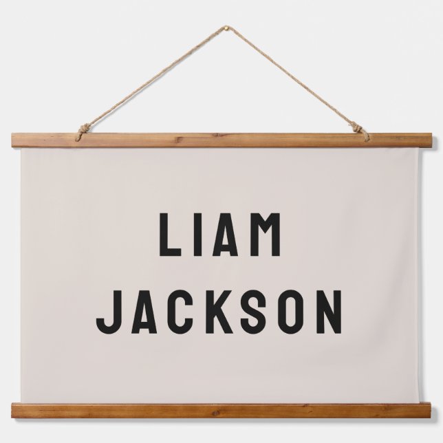 Custom Name Banner Personalized Nursery Wall Art (Front)