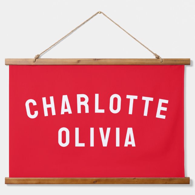 Custom Name Banner Personalized Nursery Wall Art (Front)