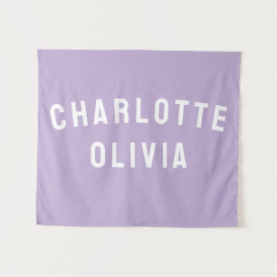 Custom Name Banner Personalized Nursery Wall Art Tapestry