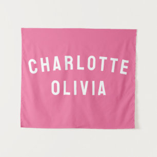 Custom Name Banner Personalized Nursery Wall Art Tapestry