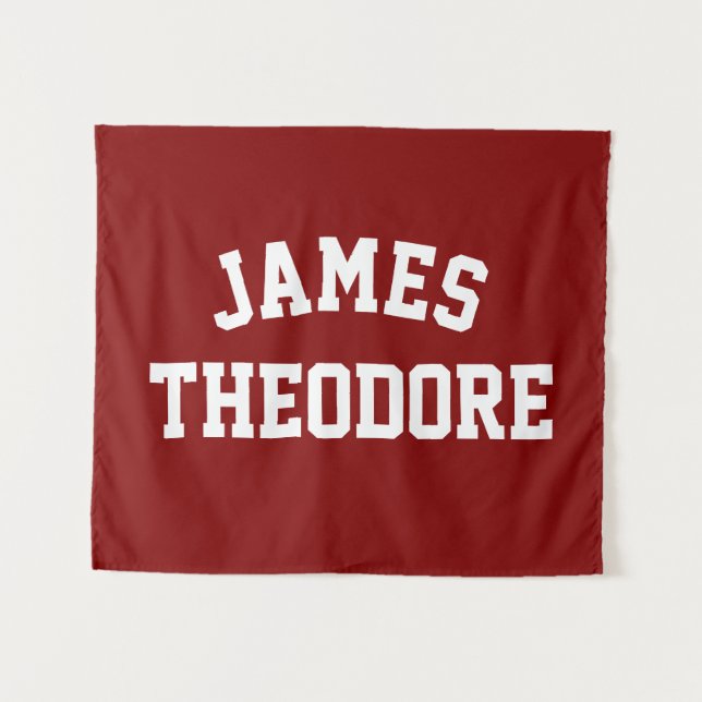 Custom Name Banner Personalized Nursery Wall Art Tapestry (Front (Horizontal))