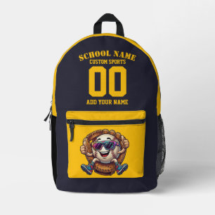 Custom Name Baseball Backpack - Softball Bag Gift