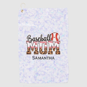 Custom Name Baseball Mom   Mother's Day Golf Towel