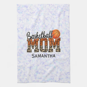 Custom Name Basketball Mom Mother's Day Kitchen Towel