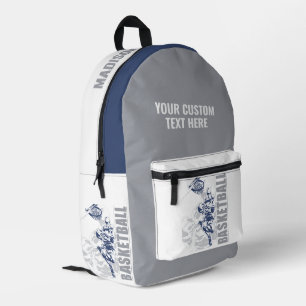 Custom Name Basketball Player Printed Backpack