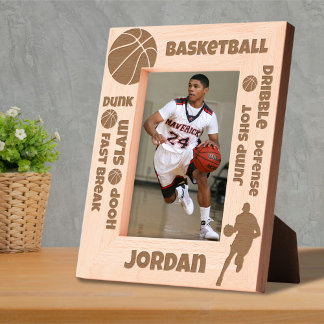 Custom Name Basketball Terms Etched Frames