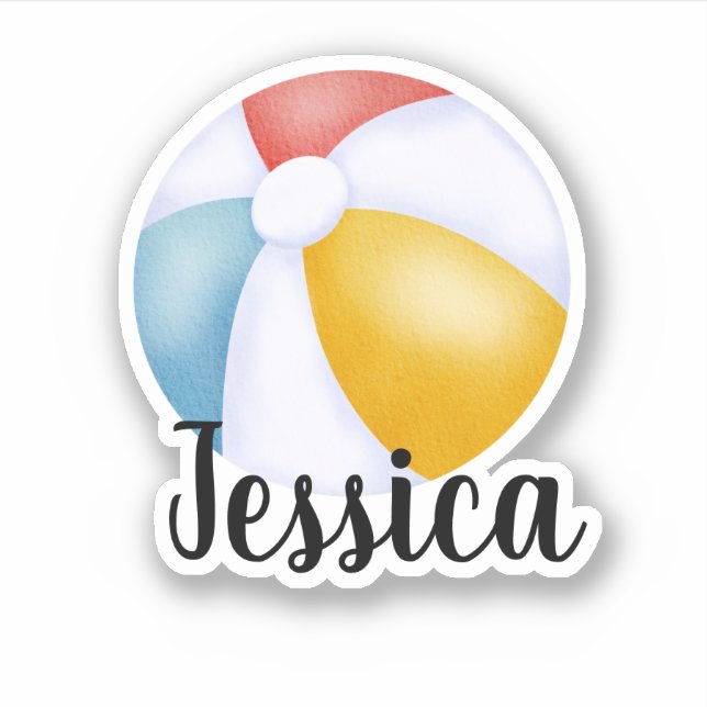 CUSTOM NAME BEACH BALL (Front)
