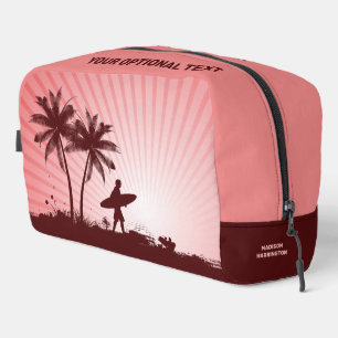 Custom Name Beach Surfer Dopp Kit