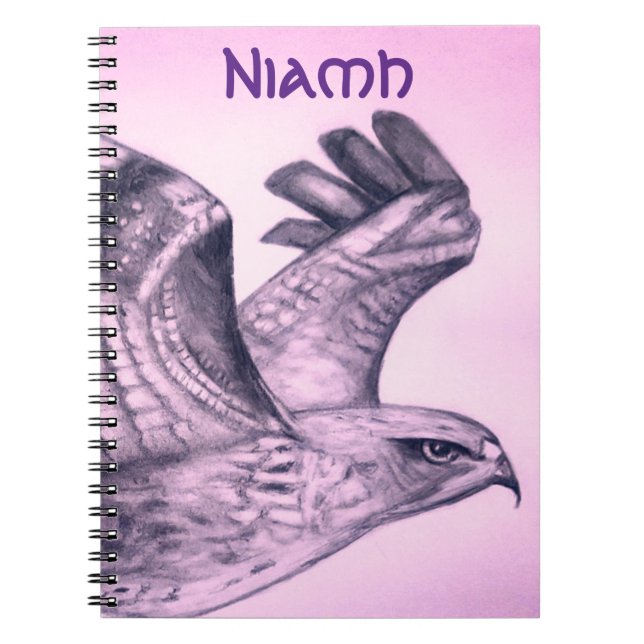 Custom Name Beautiful Bird Notebook (Front)