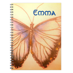 Custom Name Beautiful butterfly  Notebook