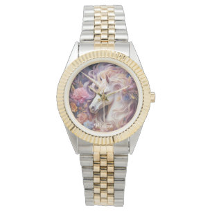 Custom Name Beautiful Unicorn Watch